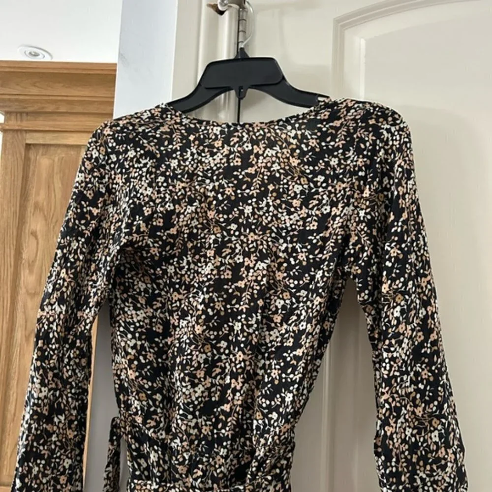 FREE PEOPLE S long sleeve floral romper summer